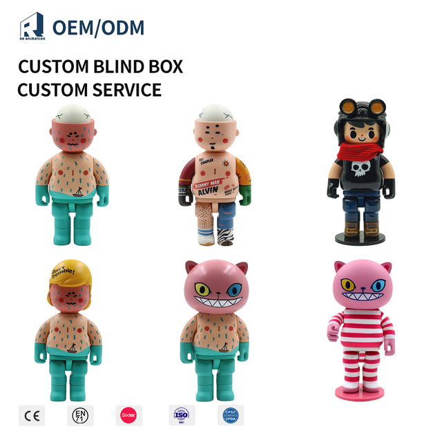 OEM Art Mini Figurine 3d Anime Action Figure PVC Vinyl Plastic Character Art Collect Design Keychain Blind Box Toy
