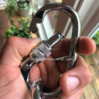 Mosquetons à verrouillage automatique de 25 kN, résistance industrielle, pour escalade et alpinisme, robustes, clips de sécurité pour escalade sur roche