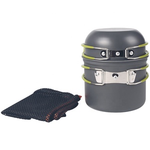 Set da Cucina Leggero per Campeggio, 16 Pezzi, Kit di Pentole e Stoviglie per Esterni - Product Image 2