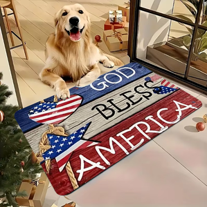 Polyester Rectangular <b>Door</b> <b>Mats</b> with Anti-Slip PVC-coated Backing Cushioned Modern Design for Home & Office Use - Product Image 2