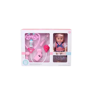 12 inch baby dolls for girls with lights IC doctor set toys