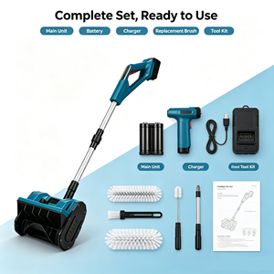 Outil de déneigement électrique portatif à piles avec moteur sans balais pour le balayage de la neige sur les routes et les trottoirs - Product Image 1