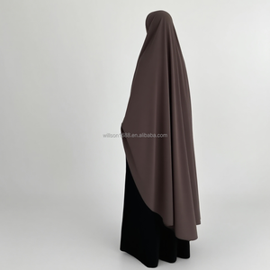Abaya Musulmana Willson, Nuovo Khimar Hijab Modesto per Ragazze, Design Maxi in Seta di <span class=keywords><strong>Medina</strong></span>, Morbido e Leggero, Khimars di Alta Qualità - Product Image 3