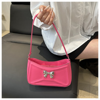 Nouveau Sac à Main Carré Élégant pour Femme 2025 – Fermeture Éclair Unique, Nœud Décoratif et Texture Tendance pour l'Été