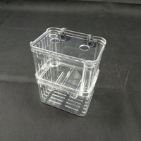 Incubateur d'élevage de poissons d'aquarium Boîte d'isolement en plastique écologique en forme de rectangle pour écloserie d'alevins de poissons