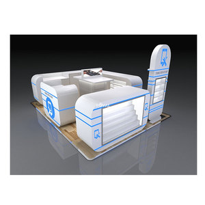 Hiện đại điện thoại di động trạm sửa chữa kính gỗ điện thoại trường hợp kiosk bán lẻ điện thoại di động Phụ Kiện hiển thị Kệ kiốt - Product Image 1