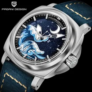 2024 <span class=keywords><strong>PAGANI</strong></span> DESIGN hommes <span class=keywords><strong>NH35A</strong></span> Movt montres mécaniques automatiques YS014 acier inoxydable aventure plongée horloge relogio masculino - Product Image 1