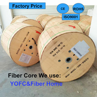 Cable de Fibra Óptica para Exteriores HTGCOMM ADSS 48C G652D, 200M/100M de Longitud, Revestimiento de HDPE Negro, FTTH, Garantía de 5 Años