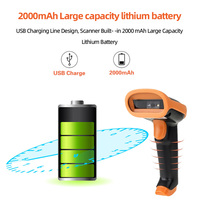 Lecteur de codes-barres sans fil Jingxin de haute qualité 1D 2D, scanner de codes QR portable pour supermarché