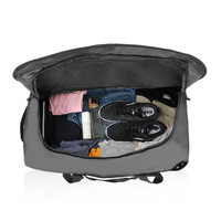 Sac à dos de sport portable imperméable en polyester avec fermeture éclair, style influenceur, pour voyage et activités de plein air, avec séparation sec-humide