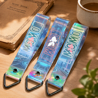 Cordón de PVC Vibrante Personalizado, Correa de Muñeca Transparente Impermeable, Llavero para Porta Identificaciones, Bonito Colgante para Bolsos, Regalo Creativo para Fiestas