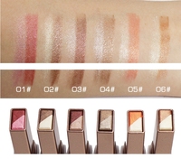 Marque privée Étanche Imperméable À L'eau Étanche Fard À Paupières Stylo Mat Sol Couleur Maquillage En Gros Velours Gradient Bicolore Fard À Paupières Bâton