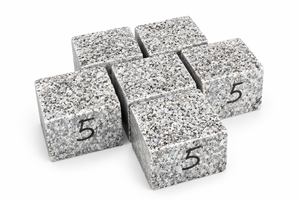 Dalles de pavé en granit 50x100x100 gris rosé, face fendue, côtés taillés, pierre naturelle, cubes de pavage, blocs pour allées extérieures - Product Image 2