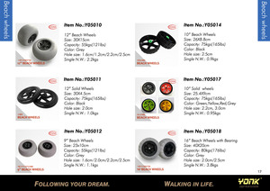 Neumáticos de poliuretano sin planos de <span class=keywords><strong>10</strong></span> pulgadas Rueda de carro Material de goma duradero - Product Image 4