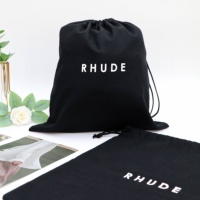 Bolsa de Algodón Personalizada de Alta Calidad con Logotipo, Bolsa de Lona de Algodón con Cordón para Empacar Ropa, Zapatos y Sudaderas