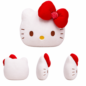 ตุ๊กตาเฮลโลคิตตี้รูปโบว์กุหลาบขนาดเล็ก ราคาประหยัด ขนาด 8 นิ้ว ของเล่นตุ๊กตาสัตว์น่ารักสไตล์เกมอาร์เคดสำหรับเด็ก - Product Image 1