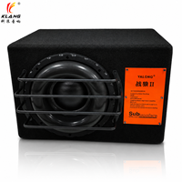 Subwoofer SPL DVC de 10 Pulgadas Altavoz RMS 300W Clase D Sonido Activo para Coche Caja con Puerto para Subwoofers Activos