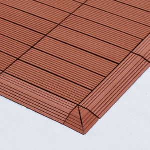 Baldosas de Madera Plástica Compuesta (WPC) para Terraza, 300*300mm, Resistentes al Agua, para Interior y Exterior, Sistema de Encaje, Venta al Por Mayor - Product Image 1