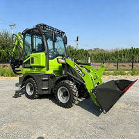 TOPONE Mini Backhoe Loader Listrik 37kW Daya 0.6CBM Kapasitas Bucket Efisiensi Tinggi Penggunaan Pertanian Wheel Loader Dari Shandong Cina