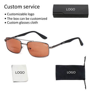 2024遠近両用老眼鏡拡大鏡金属フレーム航空遠近両用老眼鏡 - Product Image 2