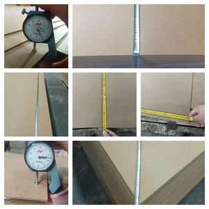 Panneau MDF brut uni 12 mm 4x8 (1830x3660 mm) pour meubles, portes, panneaux perforés, boîtes de rangement, bricolage, haute <span class=keywords><strong>densité</strong></span> - Product Image 4