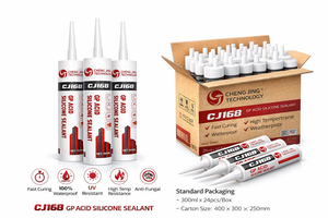 Sellador de Silicona Acética KY GP, Adhesivo para Espejos, Impermeable, Transparente, en Tubo de 300 ml, Muestra Gratis, para Trabajos en Madera - Product Image 4
