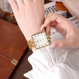 Reloj de Pulsera Cuadrado Ultrafino de Alta Gama para Hombre, Diseño Minimalista, Reloj de Cuarzo, Oferta Especial para las Fiestas - Product Image 6
