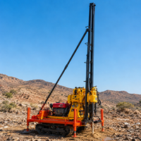 Foreuse sur chenilles portable Feiyang FY-70 70m à moteur diesel, vente directe usine - Compacte, diamètre de forage 60-200mm, 300KG, 220V, eau