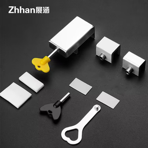 An toàn trẻ em chống trộm trượt Sash cửa sổ và khóa cửa dây đai bé bằng chứng Tủ an ninh Stopper xi lanh - Product Image 5