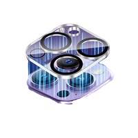 Pelindung Lensa Kamera iPhone Kaca Tempered Anti Gores untuk Seri X XS XR 11 12 13 14 15, Ramah Casing