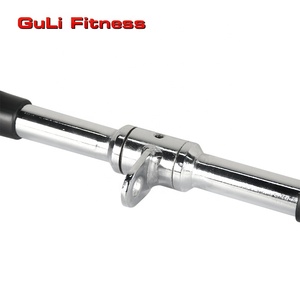 Vente en gros d'équipement de gymnastique Fixation de câble 20 "Machine Lat Tirez vers le bas la <span class=keywords><strong>barre</strong></span> droite solide avec support rotatif pour entraîneur de <span class=keywords><strong>triceps</strong></span> - Product Image 5