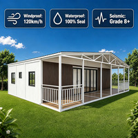 Nouvelle conception de maison préfabriquée pliable et extensible, étanche, avec toit personnalisé, maison mobile miniature de 20 pieds, 30 pieds, 40 pieds