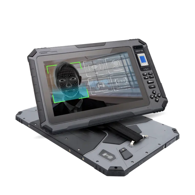 HUGEROCK B101 Mtk Octa core 1000 lit compresse sicure per le impronte digitali 10 pollici e Rfid ricarica wireless android robusto tablet
