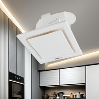 Meilleure vente de ventilateur de plafond à flux axial de 8 pouces extracteur de ventilation d'air de chambre à coucher en plastique personnalisable cuisine domestique électrique