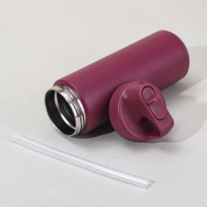 Personalized Custom Logo 550ml Vacuum Insulated Water Bottle Solid Color 304 Stainless Steel Leakproof Sports <b>Cup</b> for Ladies - Product Image 5
