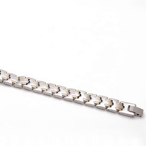 Vòng Tay Nam Châm Neodymium Huyết Áp 4 Trong <span class=keywords><strong>1</strong></span> Bằng Thép Không Gỉ Màu Vàng Bạc Chất Lượng Cao - Product Image 5