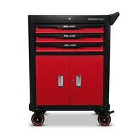 Armoire à outils en acier de qualité supérieure ODM/OEM à 3 tiroirs avec portes doubles, coffre de rangement roulant pour garage