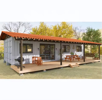 Villa préfabriquée moderne, maison pliable, maison conteneur isolée, portable et extensible, 2, 3 ou 4 chambres, capsule mobile, mini-entrepôt extérieur