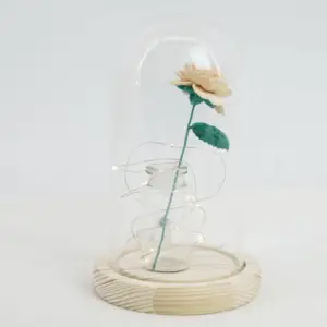 Faux Moonflower Yellow Miniature Flower Home Decorative Ornament Miniature Woven Flower Display