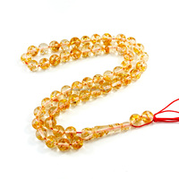Haute Qualité Islamique Tesbih - 51 Perles 10mm Jaune Résine Ambre Kehribar avec Fourmis À L'intérieur Des Perles De Prière Musulmane