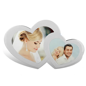 MD-055 en bois de cadre de photo de photo de cristal blanc de sublimation de double de conception de <span class=keywords><strong>mode</strong></span> pour la sublimation - Product Image 1