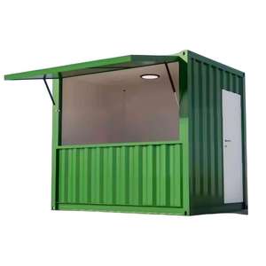 Quiosco Contenedor Amarillo de 10 pies, Tienda Prefabricada de Comida Rápida, Cafetería Móvil, Bar y Oficina al Aire Libre - Product Image 3