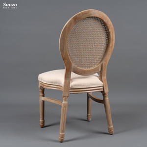 Silla apilable moderna de mimbre con respaldo cruzado para restaurantes, hoteles y <span class=keywords><strong>banquetes</strong></span> de boda, el mejor precio para eventos - Product Image 5