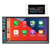 Sistema Estéreo Universal 2 DIN para Auto con Pantalla Táctil Inalámbrica Carplay, Bluetooth, Android de 7 Pulgadas, Doble DIN