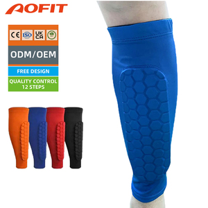 Protège-tibias Aofit pour enfants, jeunes et adultes, pour basketball, volleyball, <span class=keywords><strong>football</strong></span>, avec soutien du mollet en EVA alvéolé - Product Image 1