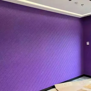 Fashion Soundproof Wall Decoration Acoustic Bedroom Wall Panels DIY 100% Polyester Wall Brood Material Sound Insulation Panels