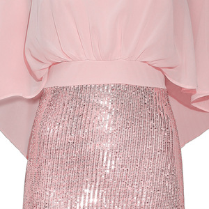 Vestido de noche de chifón con mangas de murciélago y pedrería pesada para mujer africana de <span class=keywords><strong>Kayat</strong></span> Supply - Product Image 6