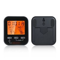 Termometer Digital Oven daging barbekyu, pemeriksaan ganda baca cepat profesional dengan lampu latar kunci sentuh memanggang makanan dapur rumah tangga