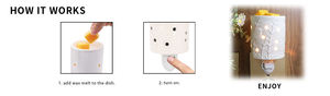 Lámpara Eléctrica de <span class=keywords><strong>Perfume</strong></span> con Diseño Artístico de Vidrio ELONG, Calentador de Velas Ecológico para Aromaterapia, Montaje en Pared para el Hogar - Product Image 5