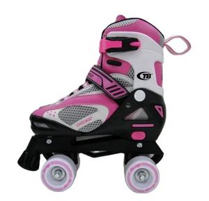 Patins à quatre roulettes réglables pour enfants, bottes souples, 4 roulettes - Product Image 2